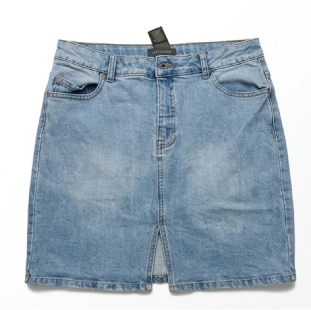 Suzy Shier Light Blue Denim Skirt